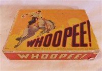 1929 Milton Bradley Whoopee! card & dice game -