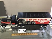 NYLINT FIRESTONE TOY TRUCK & TRAILER