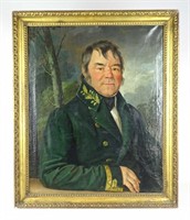Painting: 19th c. Portrait of a Sea Captain