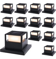 VIEWSUN, 12 PACK OF SOLAR POST CAP LIGHTS, FITS