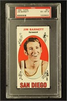 Jim Barnett PSA 6 Graded 1969 Topps Basketball Car