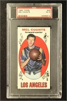 Mel Counts PSA 5 Graded 1969 Topps Basketball Card