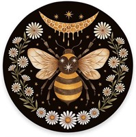 Bee Floral Mouse Pad  7.9x0.12  Non-Slip