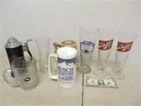 Madison P/U Only (8) Assorted Beer Glasses Mugs
