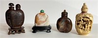 Four Assorted Snuff Bottles