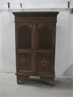 42"x 18"x 6' Antique Wood Cabinet