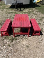 Vintage Childs Picnic Table