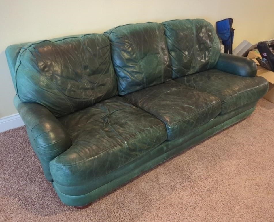 6' Vintage leather sofa