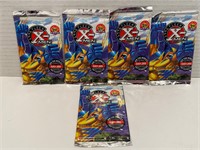 5 X Sealed Packs 1996 Fleer X-Men