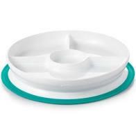 Oxo Tot Stick & Stay Divided Plate Teal, Suction