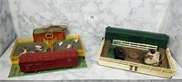 AF Stock Yard and Lionel Horse Corral + Car
