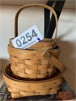 (3) Longaberger baskets