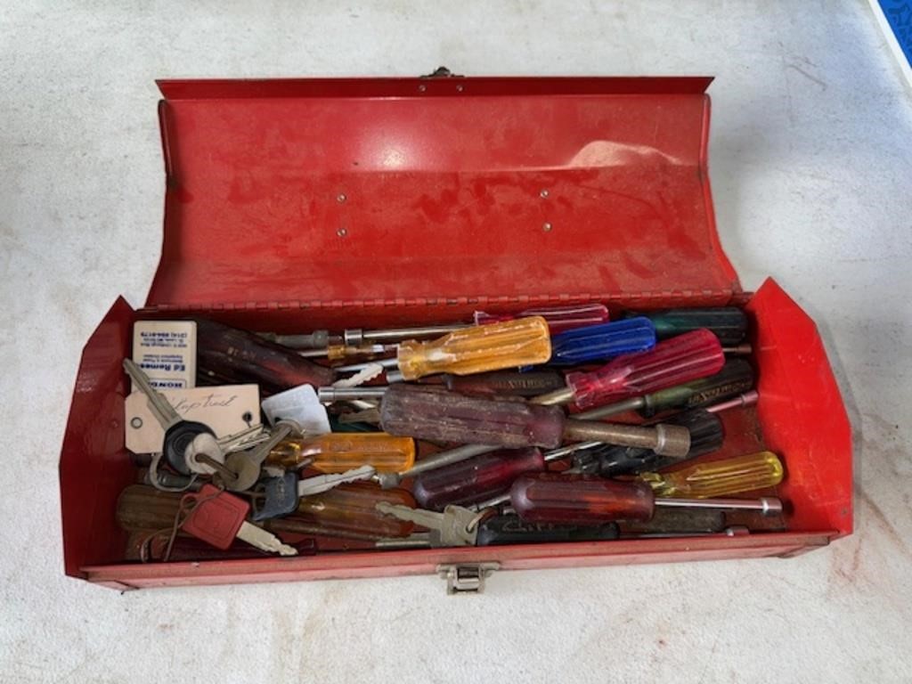 Tool box with Misc. tools-nice