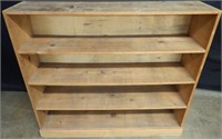 Rough-Sawn Raw Finish Wooden Shelf