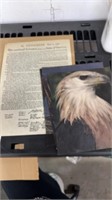 Declaration of independence and bird pictures