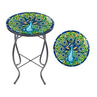 MUMTOP Outdoor Side Table   Small Mosaic Patio