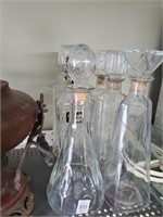 6 mcm whiskey Decanters