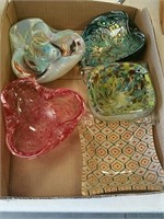 Box of glass pieces