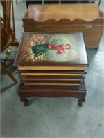 Book Style painted end table