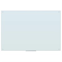 Glass 47x70 White Dry Erase Board w/ Liquid Marker