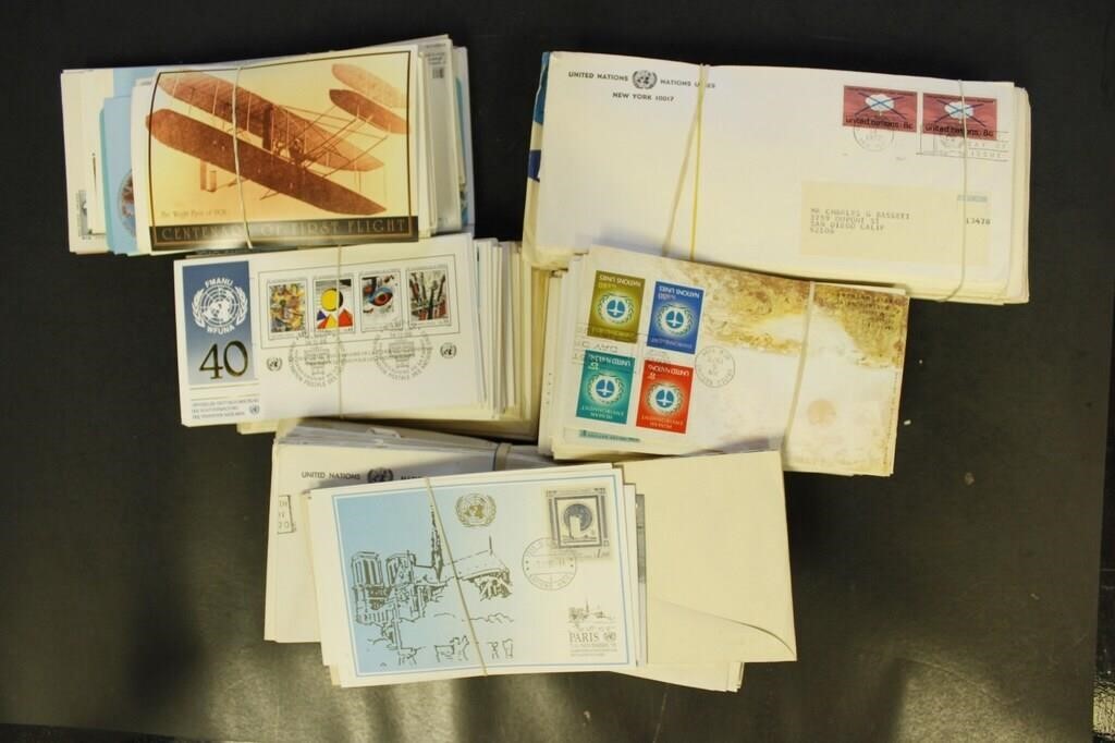 United Nations Stamps assortment of Covers, First