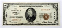 1929 $10 NATIONAL CURRENCY "DALLAS"