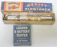 Lot: Besjet Blowtorch, battery tester