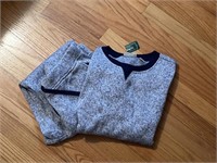 LL Bean Lightweight Sweater Fleece Top/Pants New