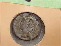 1944 Mercury US Dime Coin