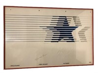 1984 Olympic Games Official Symbol Framed Poster