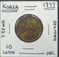 Uncirculated 1999 Korean coin