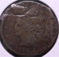 1843 LARGE CENT CULL