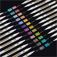 B4173  Shuttle Art Metallic Marker Pens, 24 Colors