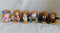 6 new 2006 Only Hearts Club plush pets in boxes,