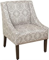 Modern Swoop Arm Accent Chair