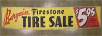 FIRESTONE TIRE SALE CLOTH BANNER