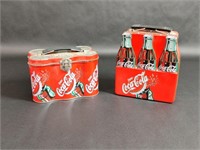 Two Vintage Six Pack Coca Cola Lunch Boxes
