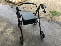 Medline Walker w/Brakes & Storage