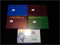 1983, 1985, 1987, 1994, 2001 Proof Sets