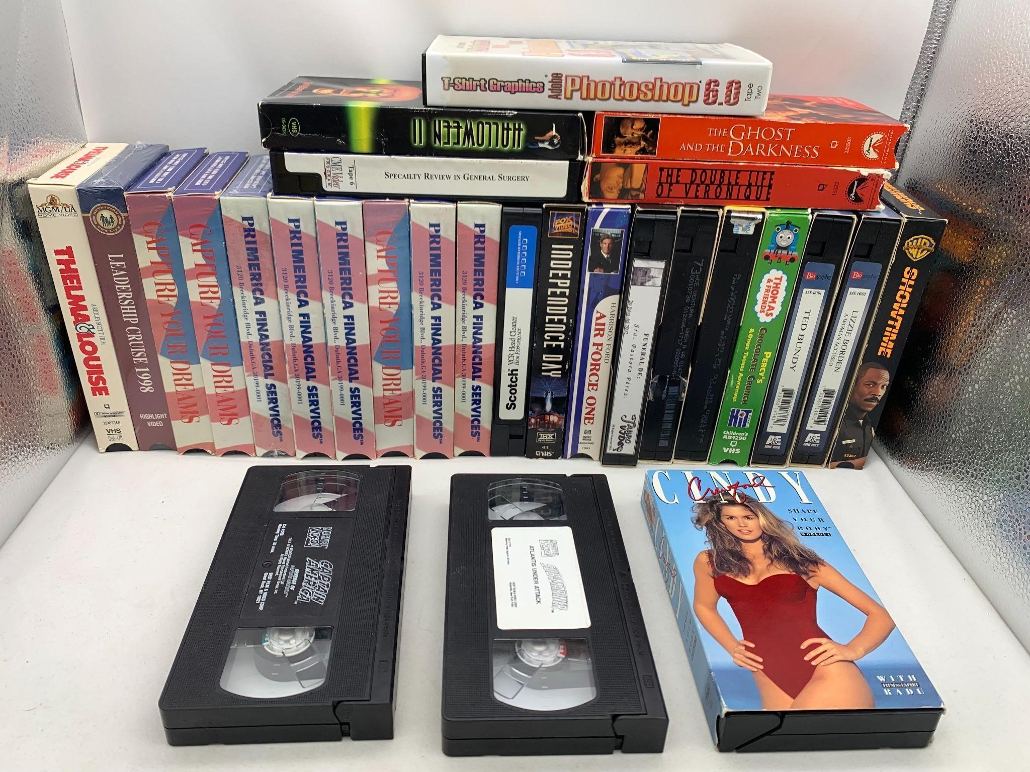 VHS films, some sealed