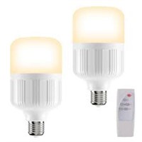 Ralbay 2 Pack Light Bulbs with remote