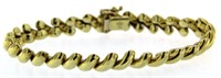 10kt Gold 7" Designer Bracelet
