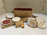 Longaberger Basket, Coasters & more