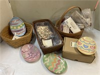 Longaberger Baskets, Easter Plates & more