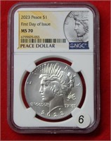 2023 Peace Silver Dollar NGC MS70