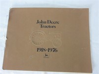 JOHN DEERE TRACTORS 1918-1976 BOOKLET