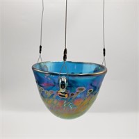 Blue FarberGlass Hanging Cup