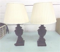 Pair of Newer Lamps with Shades, Nice!