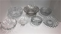 Assortment of display glass pieces