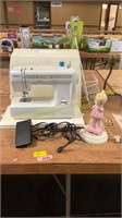 Kenmore Sewing Machine w/case, girl Lamp